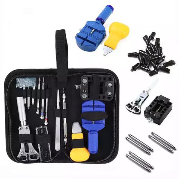 BISA COD alat servis jam tangan Alat pemotong pembuka jam tangan set TERBAIK Kode 1383