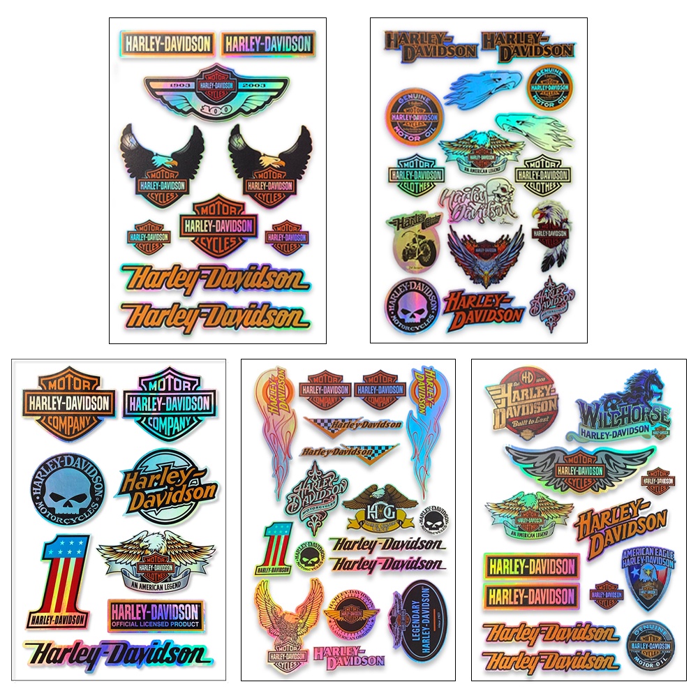 Harley-Davidson Laser stickers Helmet Modification decoration sticker motorcycle/car sticker