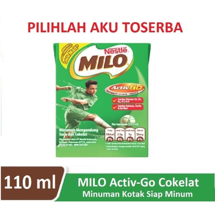 

Ee510 Susu Milo Kotak Coklat Active Go Uht - 115 Ml (1 Dus Isi 36) 6Ggddv