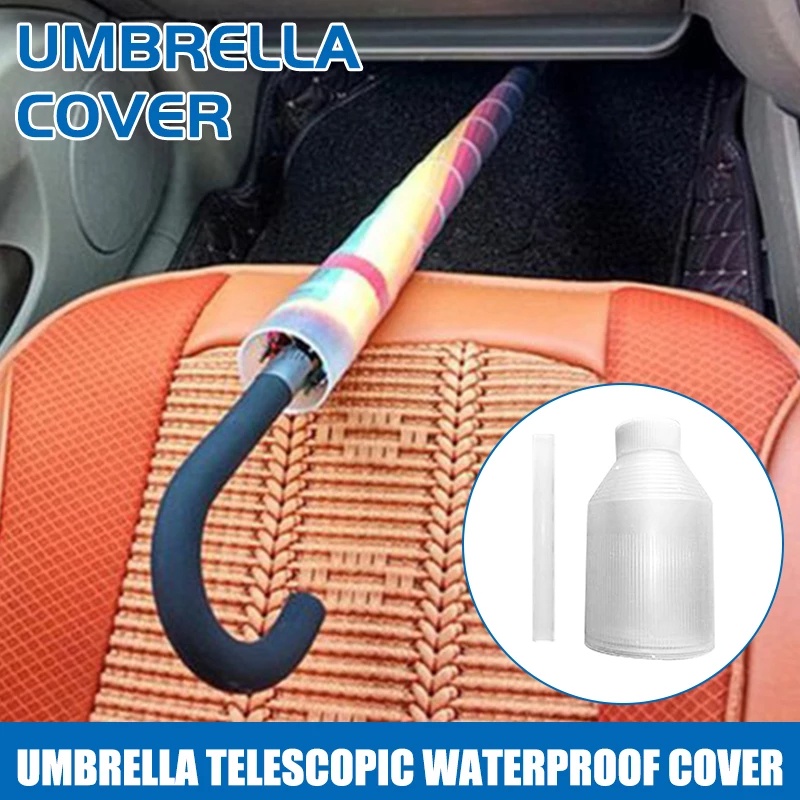 Cover Payung Bahan Plastik Transparan Ukuran 70cm / 80cm Untuk Mobil