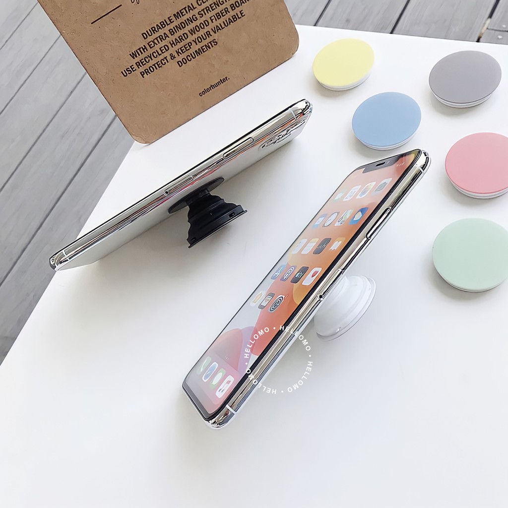 Popsockets Universal Phone Stand Phone Hand Grip Holder Hp Pop Socket Popsocket Polos Warna Stand Hp