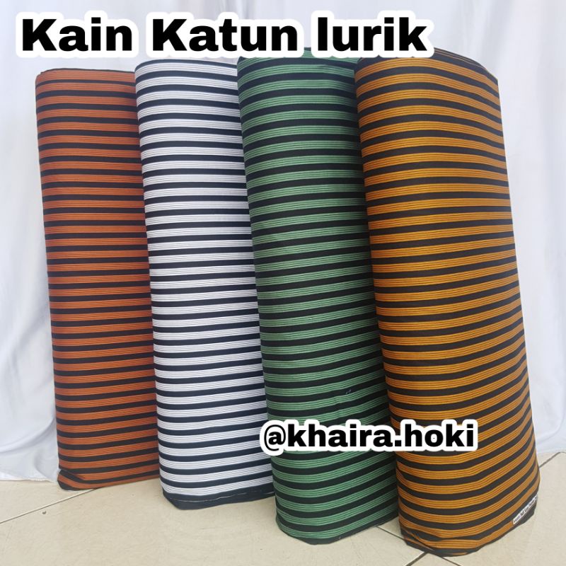 kain katun lurik tebal