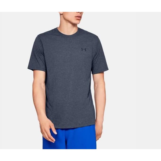 PR00M000 UA MEN Tshirt NAVY RUNNING ORIGINAL - Kaos GYM Pria ORIGINAL Branded Murah