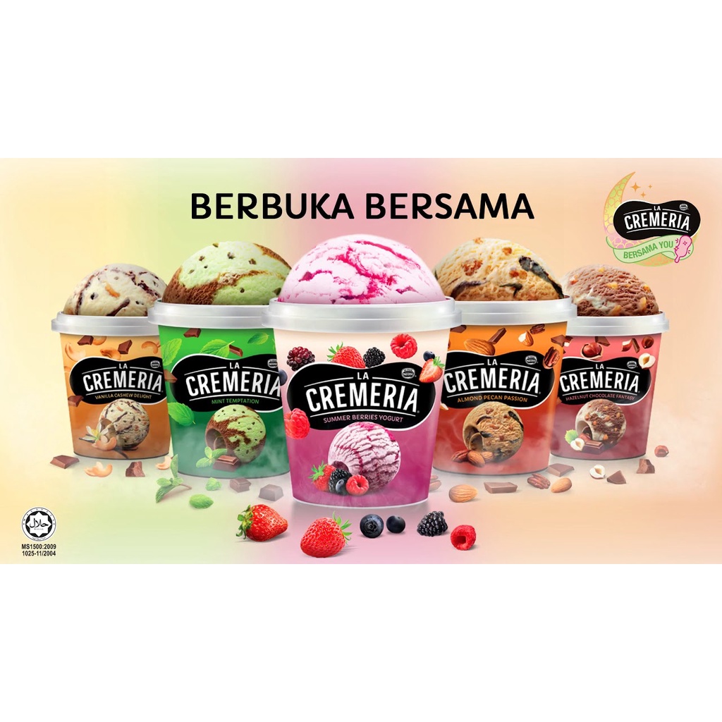 Jual NESTLE LA CREMERIA ICE CREAM 750ML ES KRIM BERRIES/ALMOND/HAZELNUT ...