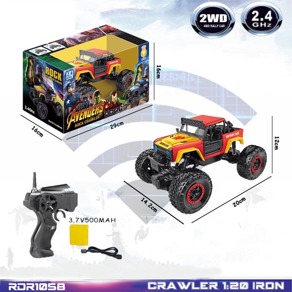 RC Rock Crawler Mainan Anak Mobil Remote Control RDR1058