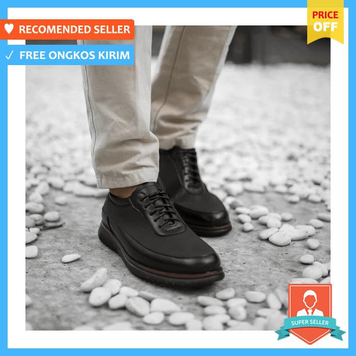 Sneakers Pria - Sepatu Casual / Sepatu Formal / Jackwell Malta 03 Black - Sepatu Pria
