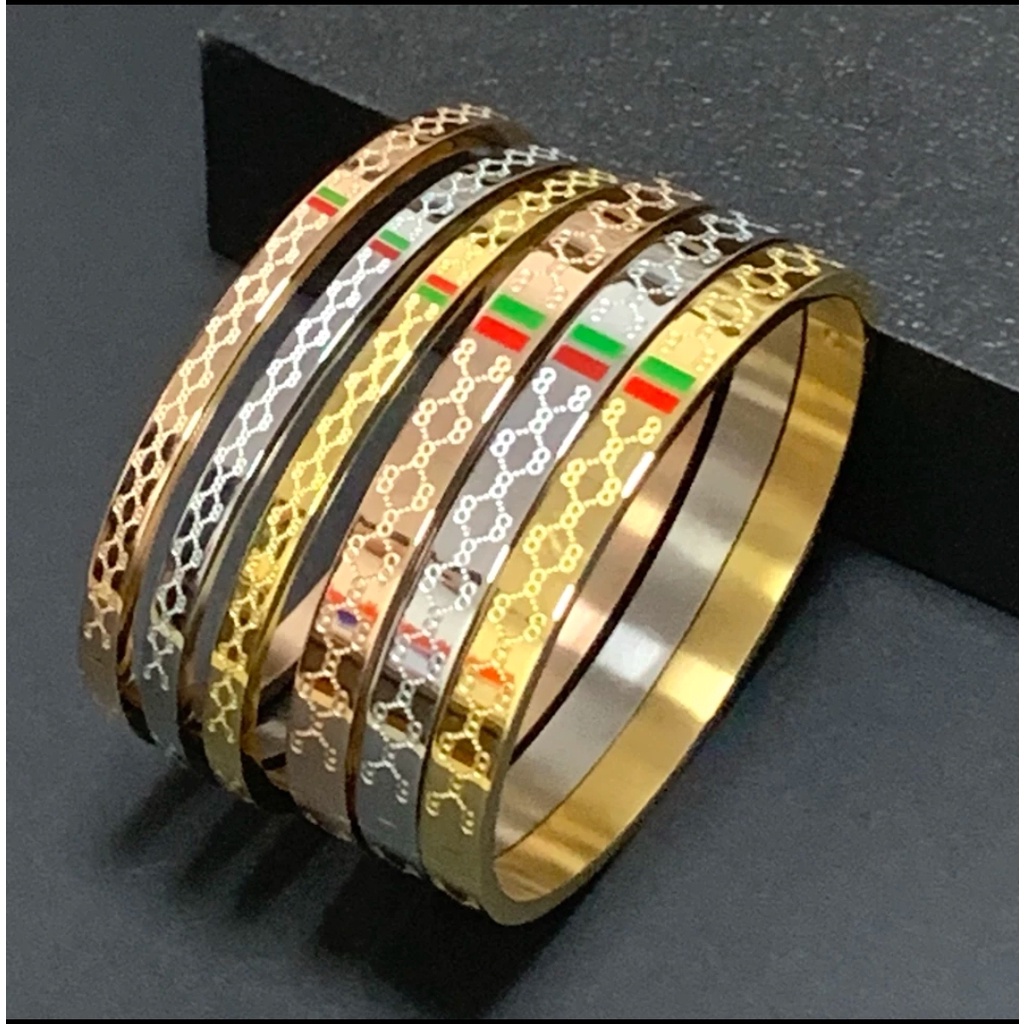 Gelang Titanium Model Gc Tersedia Warna Rosegold,  Gold dan Silver