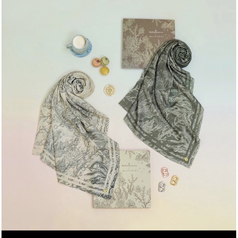 El mar minorca buttonscarves storm new voal
