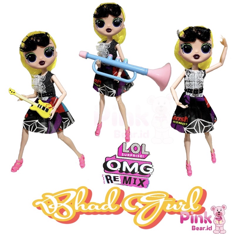 Boneka Lol Surprise Omg Bhar Gurl/Lol Surprise Omg 28 Cm Full Arkulasi Omg Remix Series