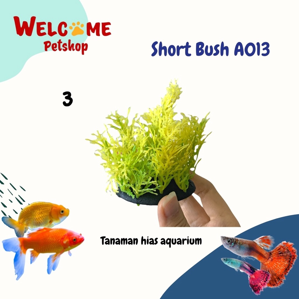 Short Bush A013 / Hiasan Bunga Tanaman Aquarium / Aksesoris Aquarium