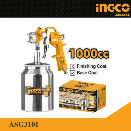 Air Spray Gun 1000 ml INGCO ASG3101 Cat Semprot Paint Tabung Bawah cc