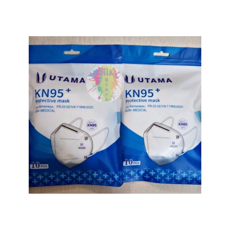 MASKER KN95 UTAMA 5ply isi 10pcs KEMENKES