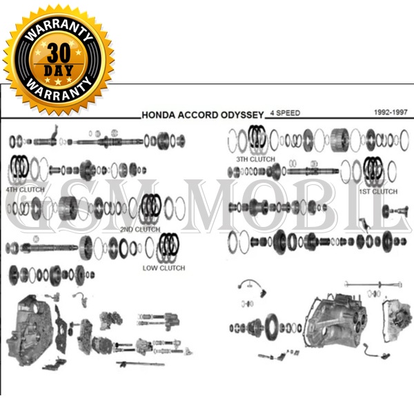 Kampas Kopling Set Honda Accord Odyssey Matic 06112-P0X-0FS - 10006811