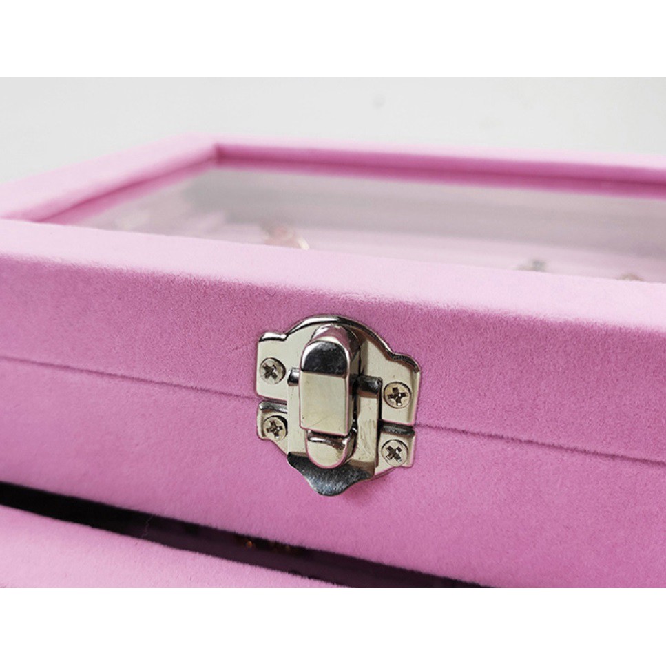 Kotak Perhiasan #74 Tempat Penyimpanan Travel Jewelry Box Case Untuk Anting Cincin Kalung Organizer