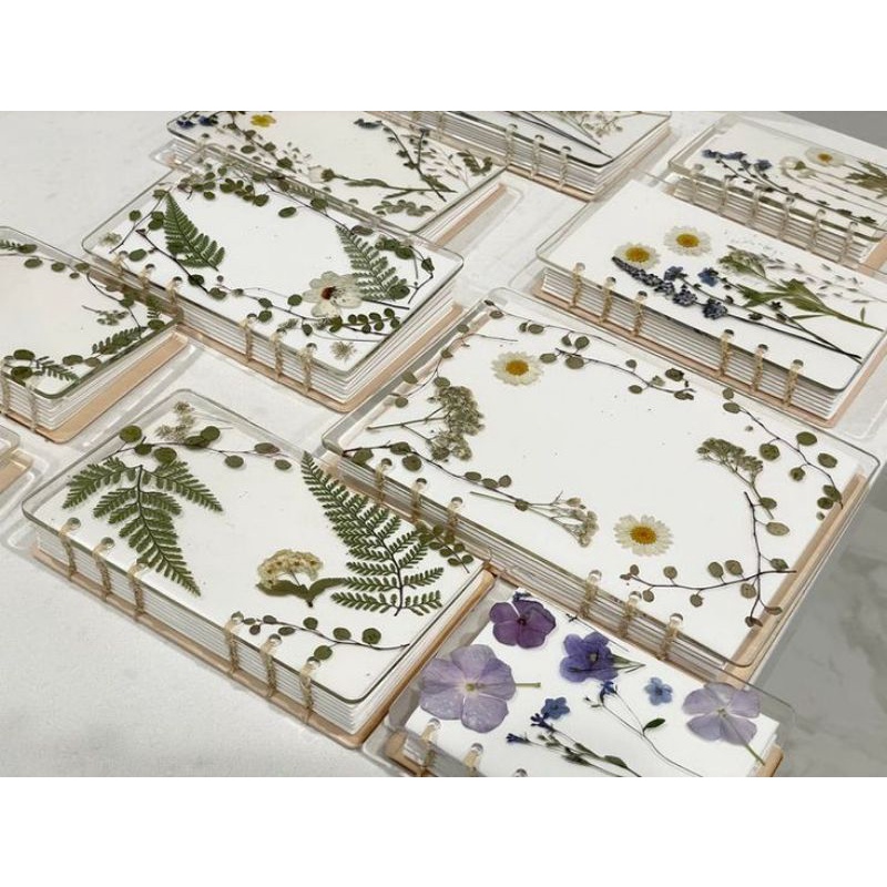 

[PRE-ORDER] CUSTOM BOOK NOTEBOOK A7 CLEAR EPOXY RESIN- 1 SIDE