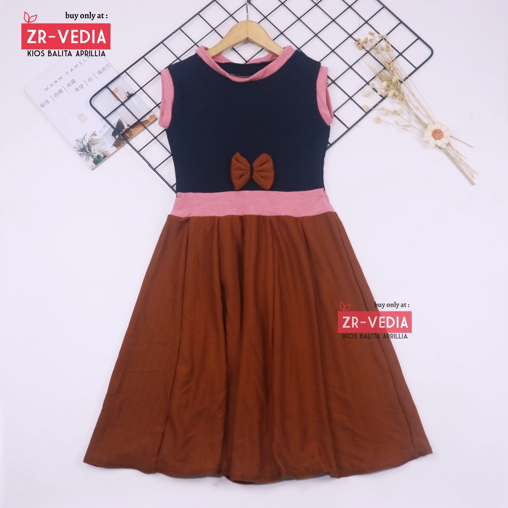 Dress Lala Uk 8-9 Th / Dress Anak Perempuan Baju Dres Pesta Motif Random Anak Perempuan Murah