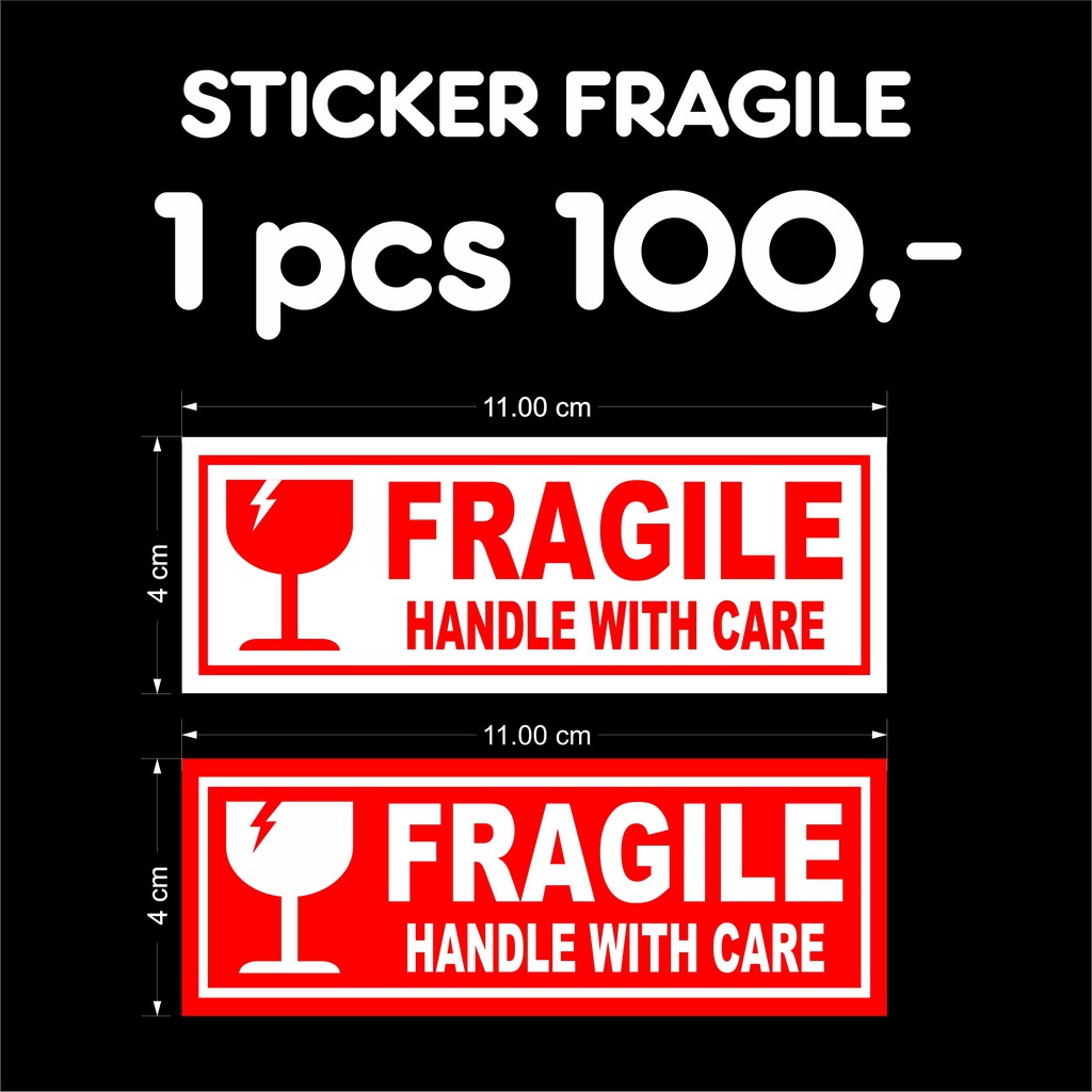 

100 pcs. STIKER FRAGILE