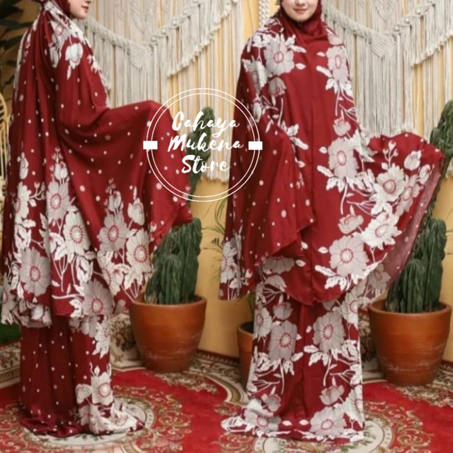 ✵ MUKENA BALI BATIK MOTIF BUNGA // MUKENA BALI DEWASA ™