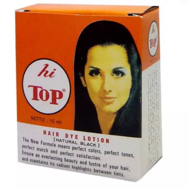 Semir Rambut Hitop15 ml|Hi Top Hair Dye Lotion Hitam - 100% Original
