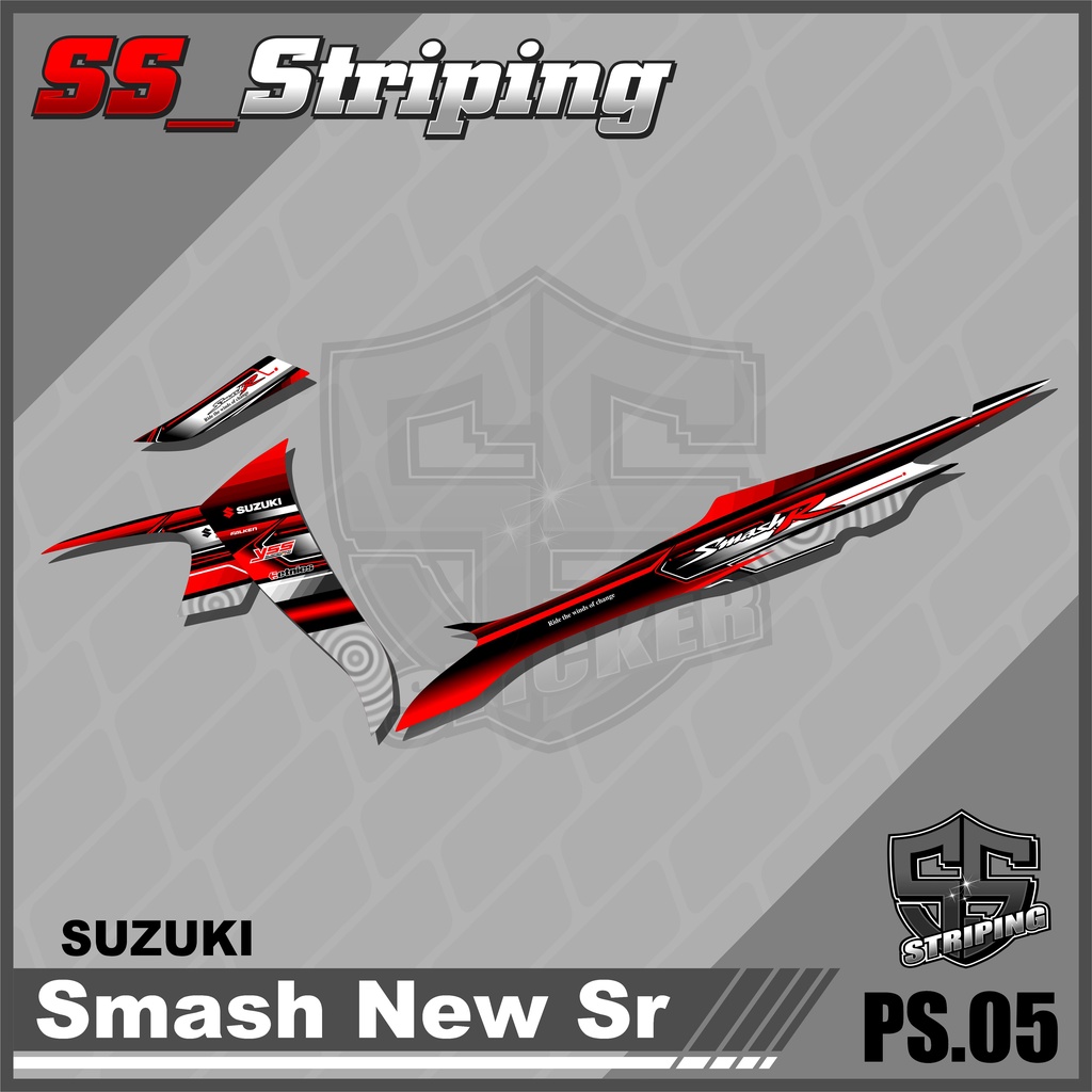 Sticker Striping List Variasi Smash Titan - Striping Smash Titan. PS.005