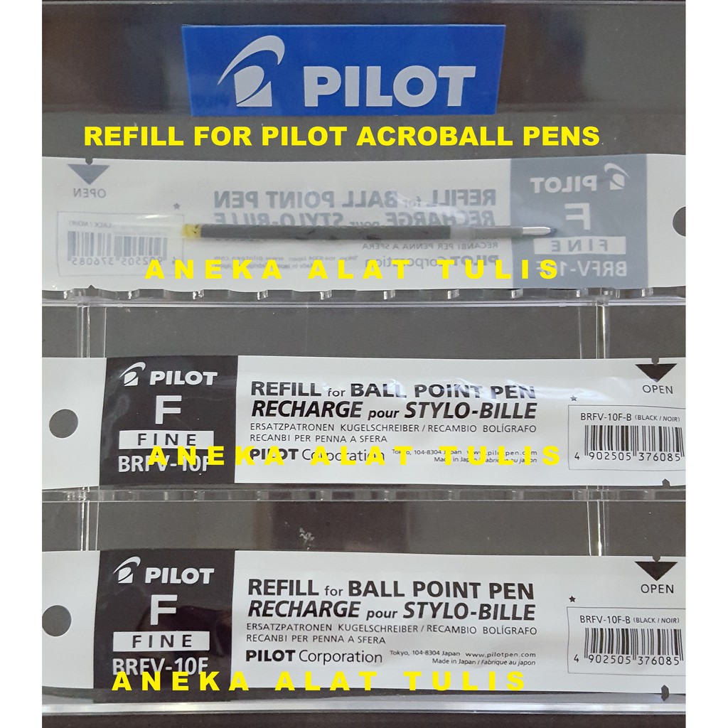 

PILOT ACROBALL REFILL / BRFV-10F/M : ISI ULANG PULPEN ACROBALL