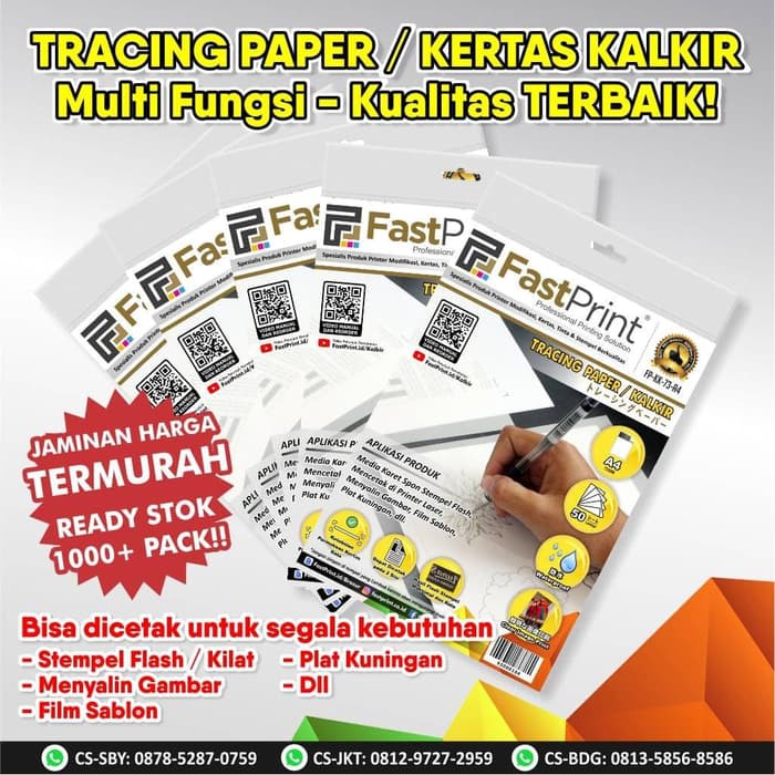 

Langsung Order Kertas Kalkir A4 73 Gram Gsm Putih Transparan Berkualitas