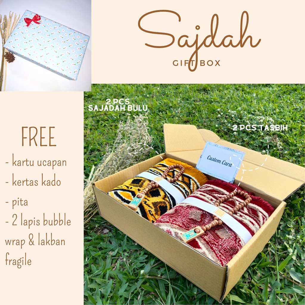 SAJDAH gomy.id wedding gift box hampers kado hadiah sajadah couple