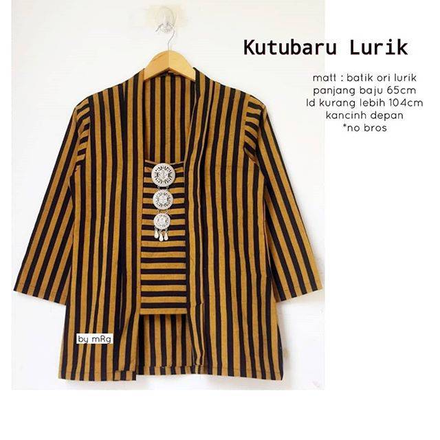 KUTUBARU LURIK BLUS BATIK KERJA BLOUSE LURIK PEDAN MURAH SOLO