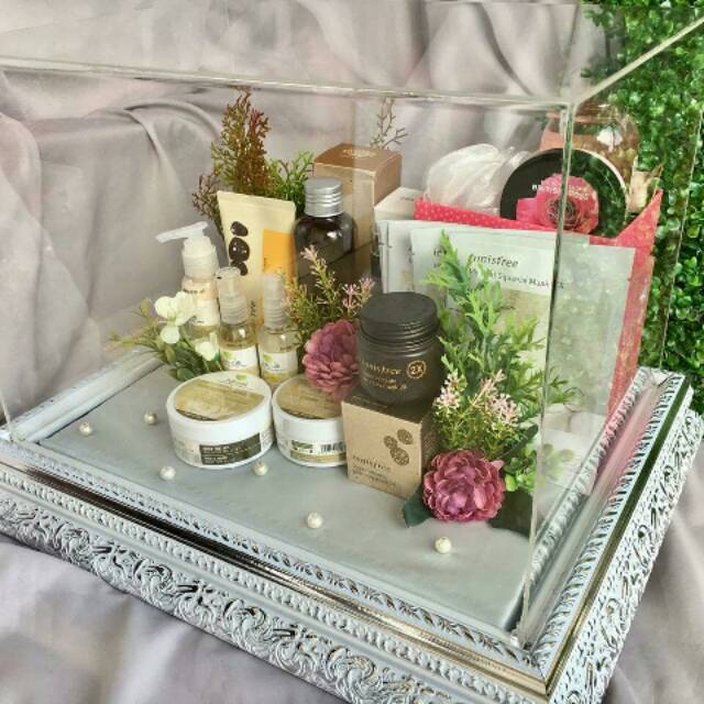 Custom Kotak Hantaran Box Seserahan Nikahan Lamaran Bahan Akrilik Mewah Bisa Kustom Kotak Hantaran