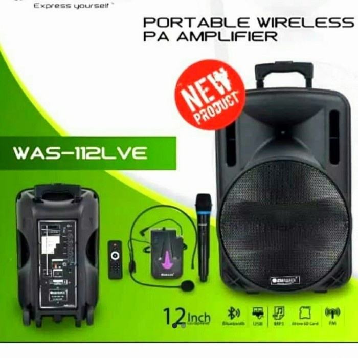 READY Speaker Portable Wireless Aiwa / aiwa WAS 112LVE / 112 LVE