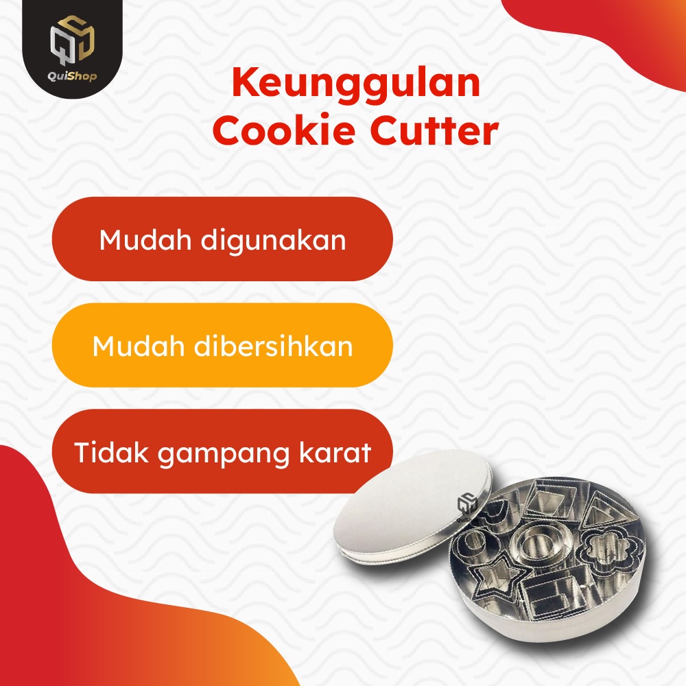 Cetakan Kue Cookie Cutter Set 24 Pcs Biskuit Stainless Steel Premium Mold Peralatan Dapur Termurah Berkualitas