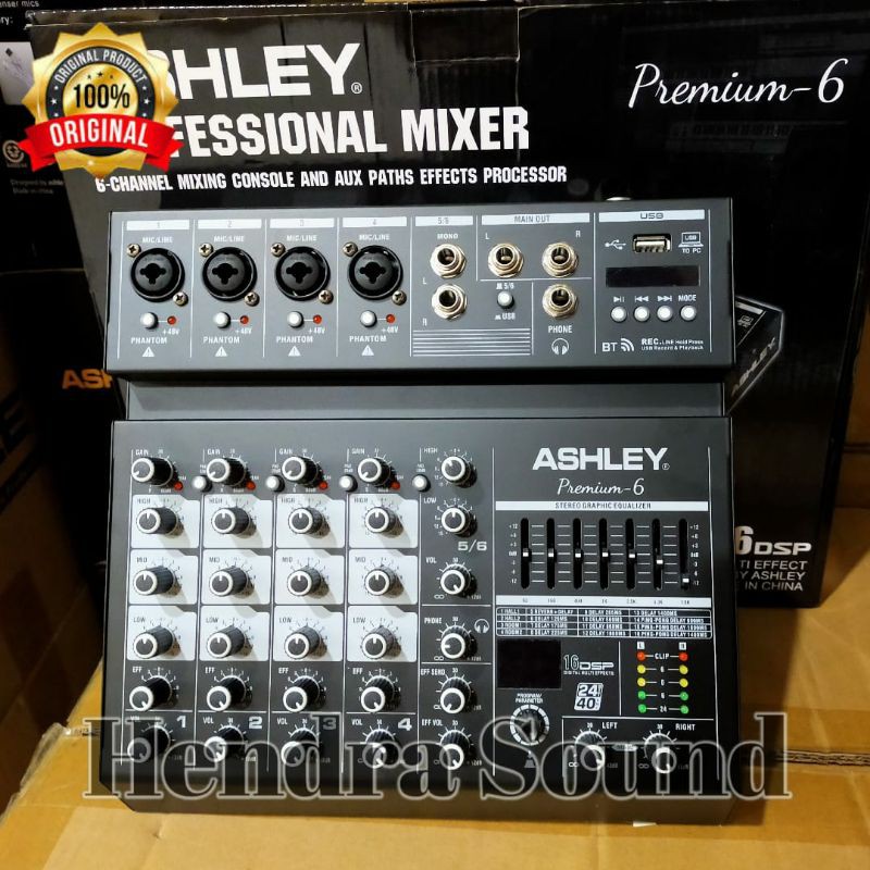 Mixer Audio Ashley Premium 6 Original (6 channel)