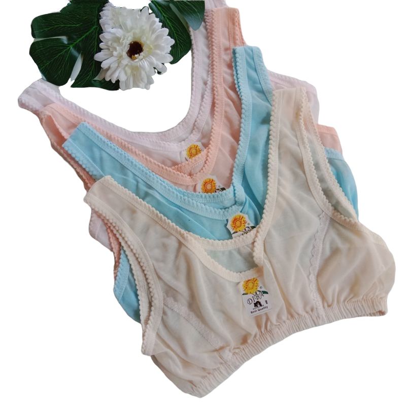 6 PCS Miniset Anak Perempuan Dewasa ABG Remaja SD SMP SMA Polos Renda Miniset Kutang Bra BH COD ALEX
