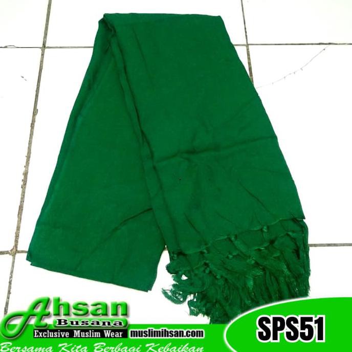 SORBAN SYAL SOLO POLOS HIJAU TUA SPS51