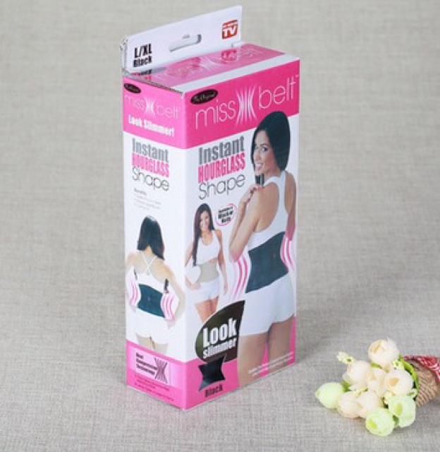 Miss Belt Instant Hourglass Body Shape Korset Pelangsing Perut Instant dengan Kompresi ganda