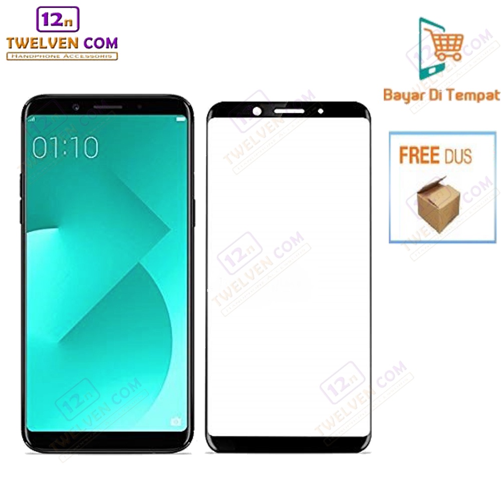 [FLASH SALE] zenBlade 5D Full Cover Tempered Glass Oppo A83 - Hitam