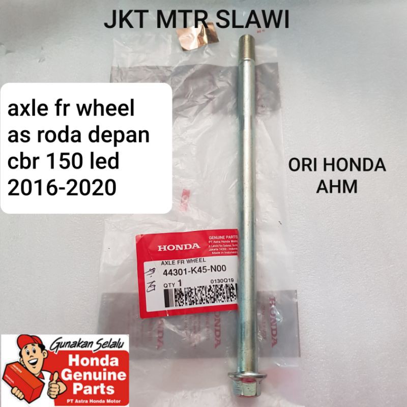 as roda depan cbr 150 led 2016-2020 ori honda ahm asli honda