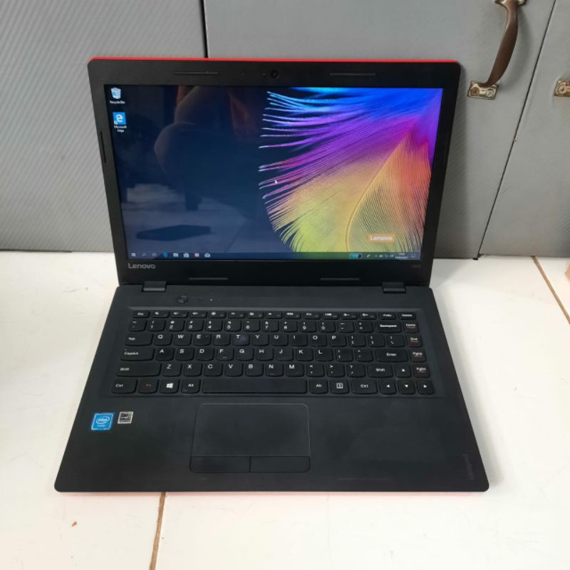 Laptop Lenovo ideapad 100s Celeron N3060 Ram 4GB/SSD 128GB Windows 10 Full aplikasi siap pakai desain laptop slim