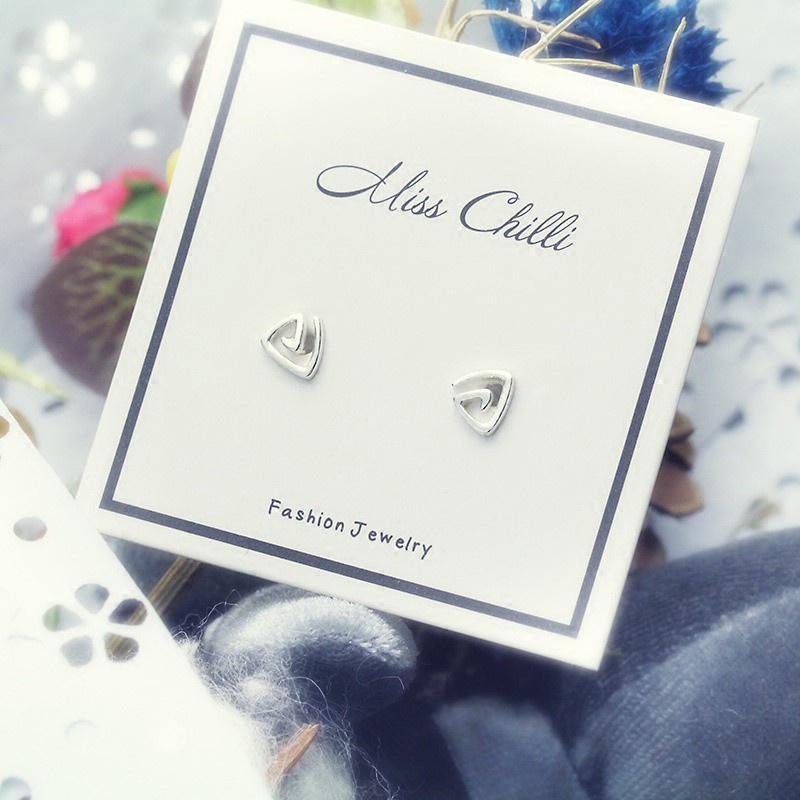 50 buah desain perak Italia 925 anting-anting wanita asli Korea fashion perhiasan anting[tidak mudah luntur] [tidak alergi]-30