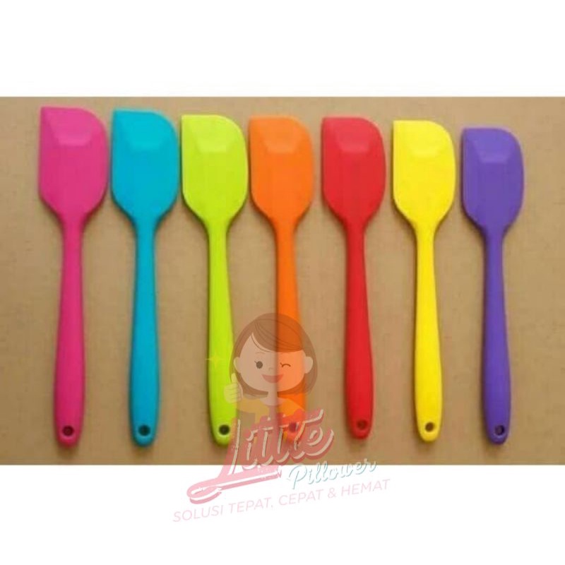 Spatula Silikon Food Grade Alat Masak Tahan Panas Anti Lengket Import