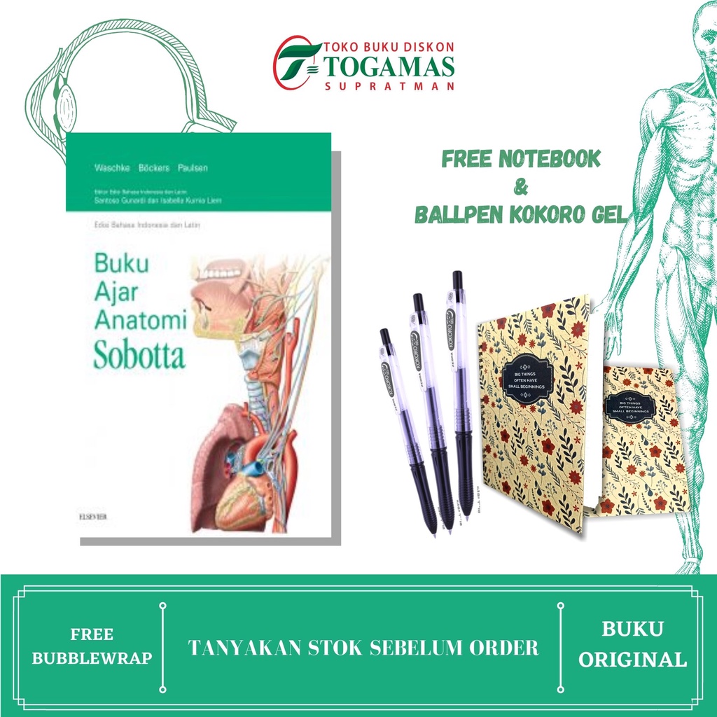 (BUKU KEDOKTERAN) BUKU AJAR ANATOMI SOBOTTA (EDISI BAHASA INDONESIA DAN LATIN) [HC]