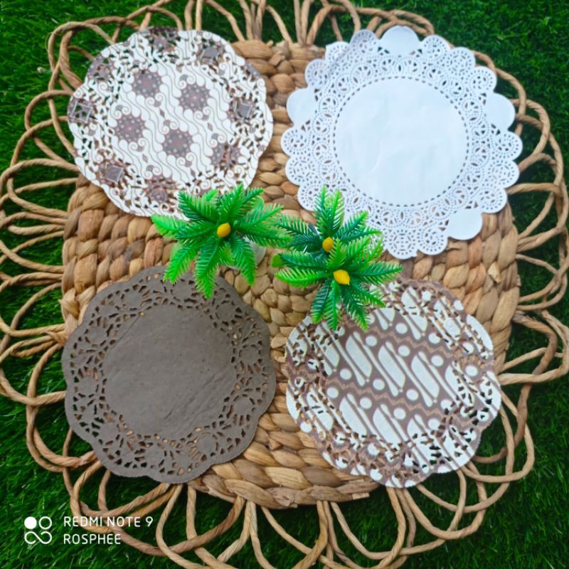 

10 Lembar Kertas Berenda Doilies Paper Kertas Dekorasi