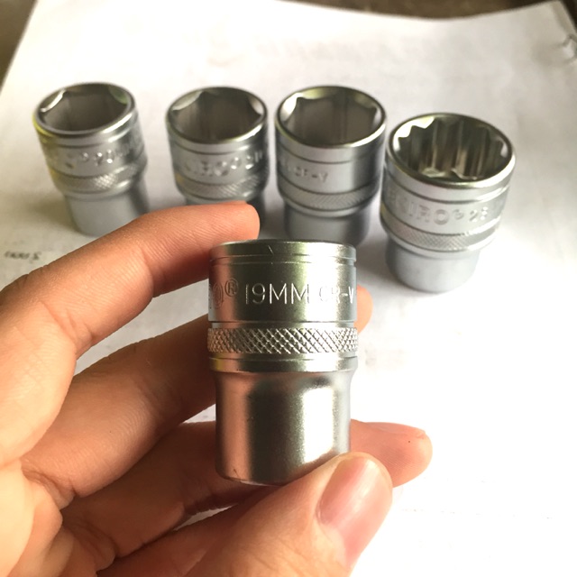 Mata Sok 19mm Tekiro 1/2&quot; Kunci Sok Anak Sok Tekiro