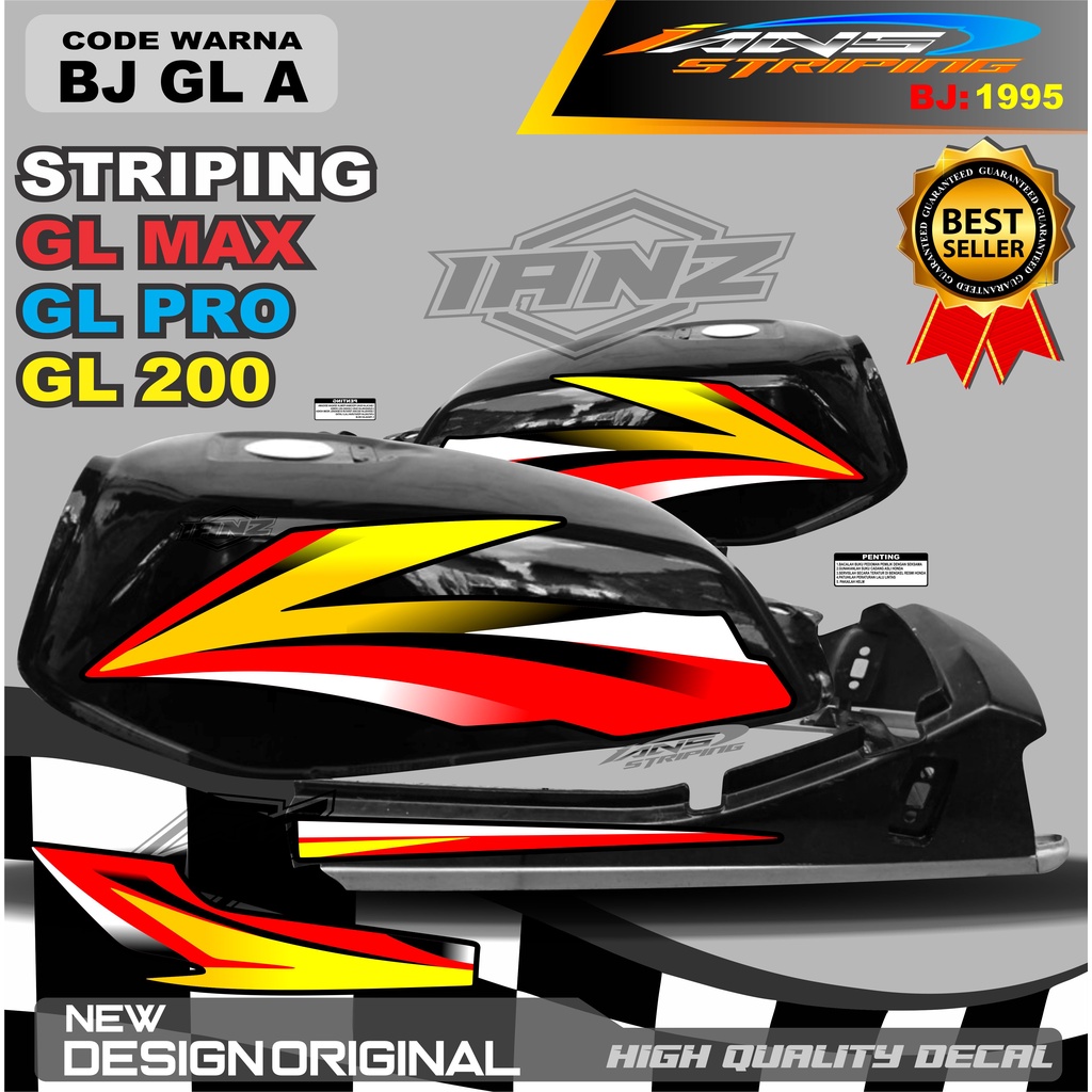 STRIPING LIST BODY GL MAX GL PRO TERMURAH / STRIPING GL MAX TERBARU / STIKER MOTOR