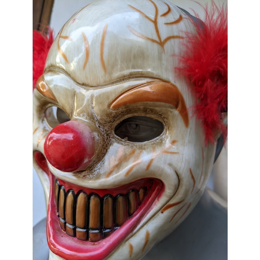 Topeng badut seram scary clown mask