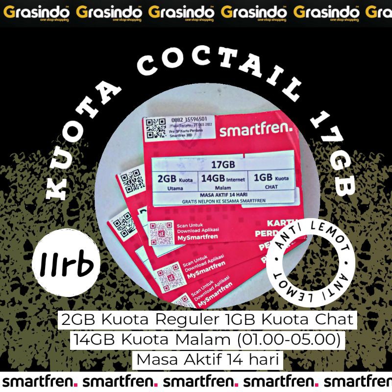 Perdana Coctail 17GB Smartfren