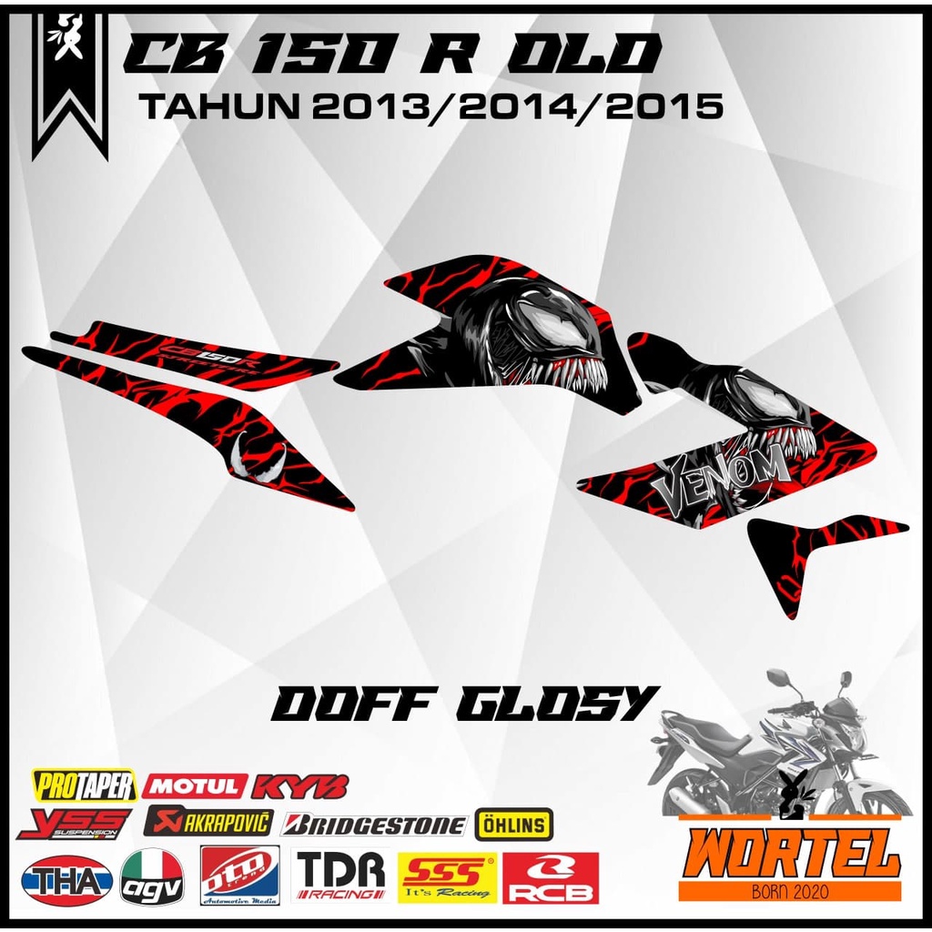Striping CB 150 R-Sticker Variasi Lis Decal Motor CB150R 2013-2015 Venom