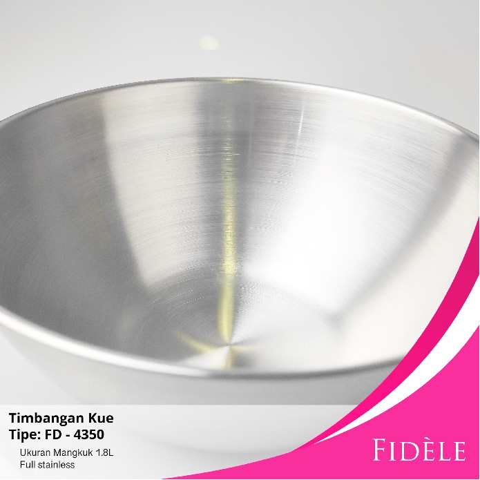 Timbangan Dapur Digital Mangkuk Besar 1.8L FIDELE FD-4350 Premium
