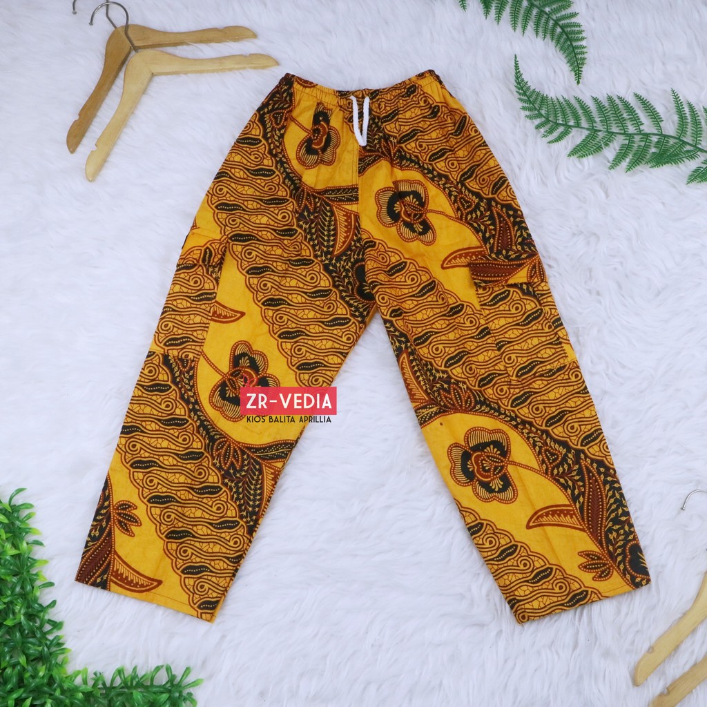 Celana Boim Batik Uk 4-5 Tahun / Pants Kids Anak Laki Celana Panjang Motif Batik Harian Santai Murah