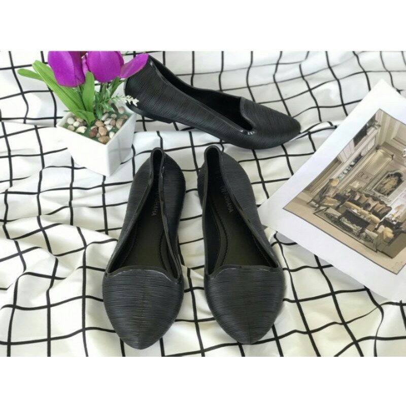 FUHAHA TJ-708 size 36-40 SEPATU FLAT LANCIP WANITA JELLY TERMURAH / SEPATU KARET FLAT SANTAI WANITA 